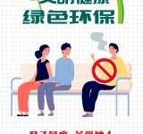 君子风度 关爱她人 公共场所不吸烟